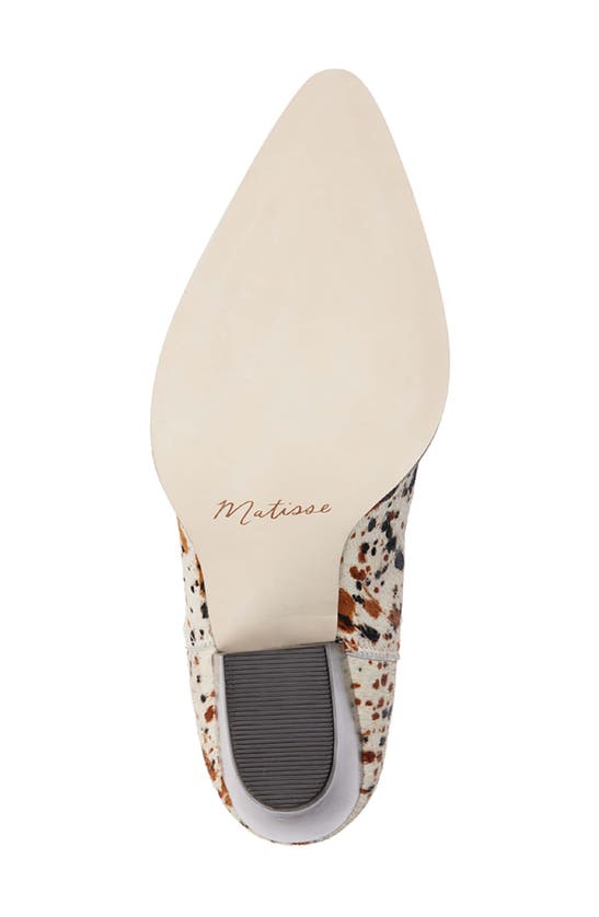 Shop Matisse Collins Western Boot In White Multi Speckle Calf Hair