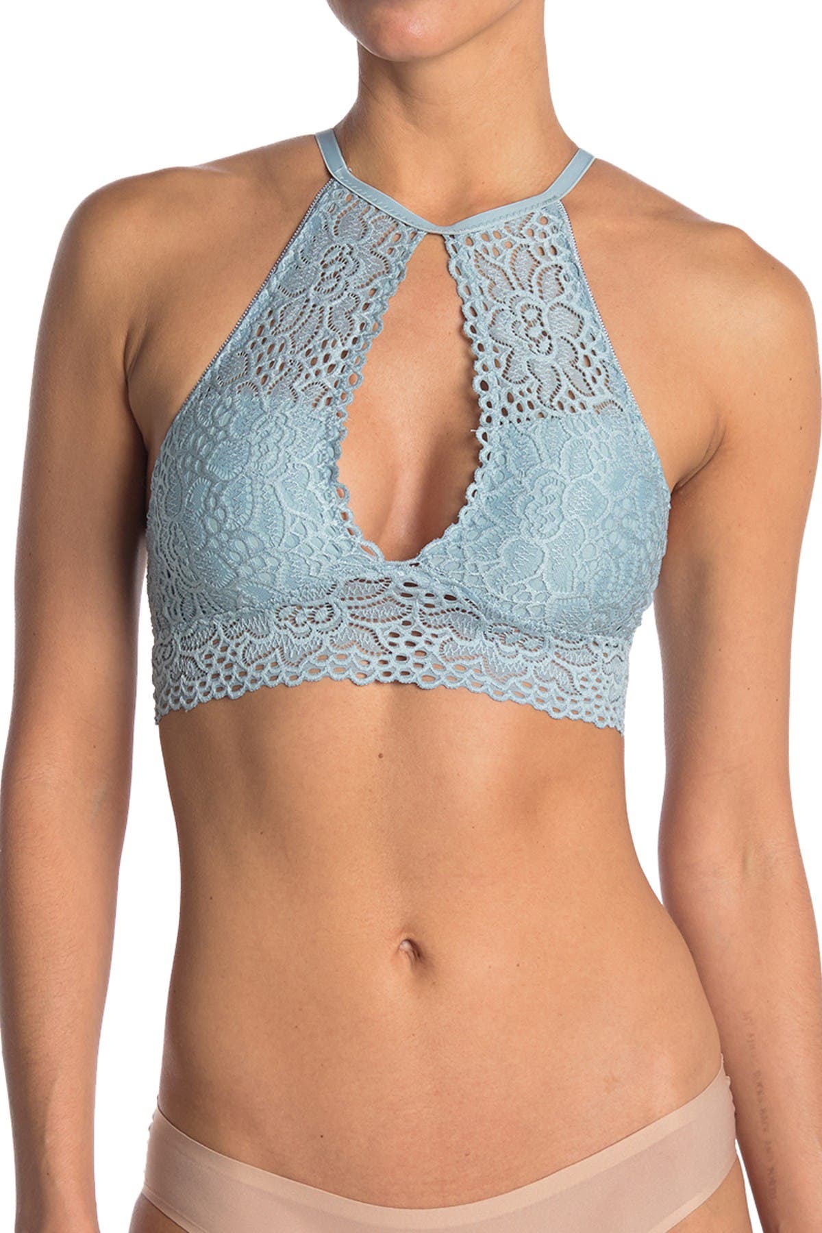 lace bralette around neck