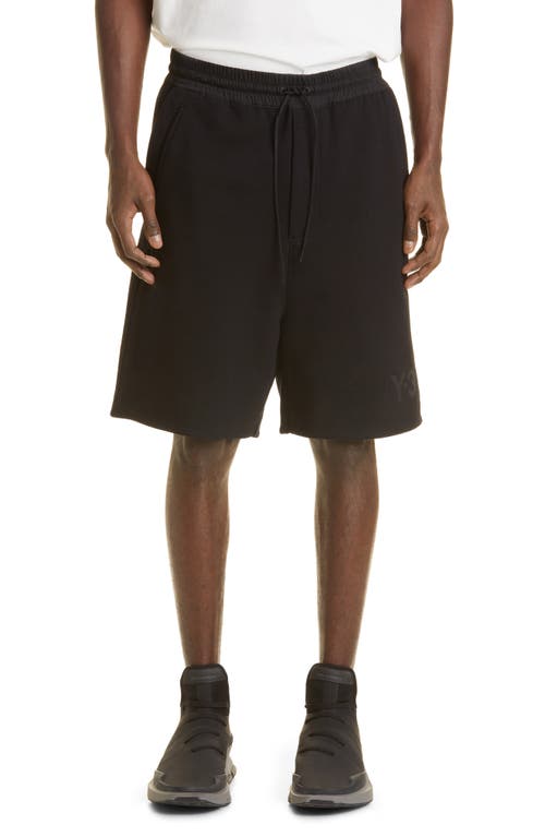 Y-3 Classic Cotton French Terry Utility Shorts in Black