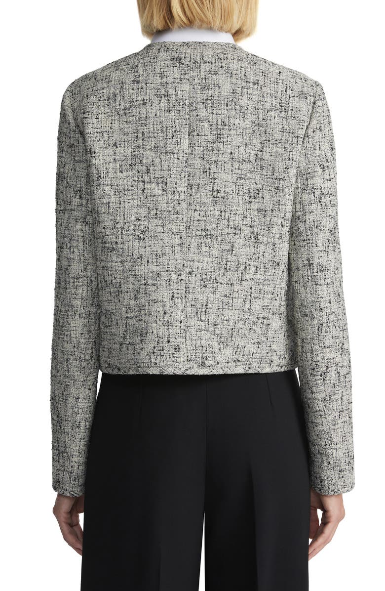 Lafayette 148 New York Collarless Linen Blend Tweed Jacket | Nordstrom