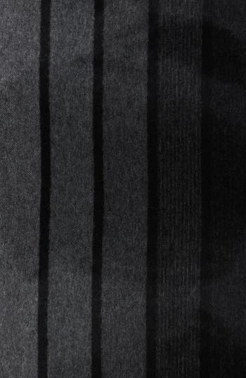Hickey Freeman Ombré Stripe Cashmere Scarf In Black