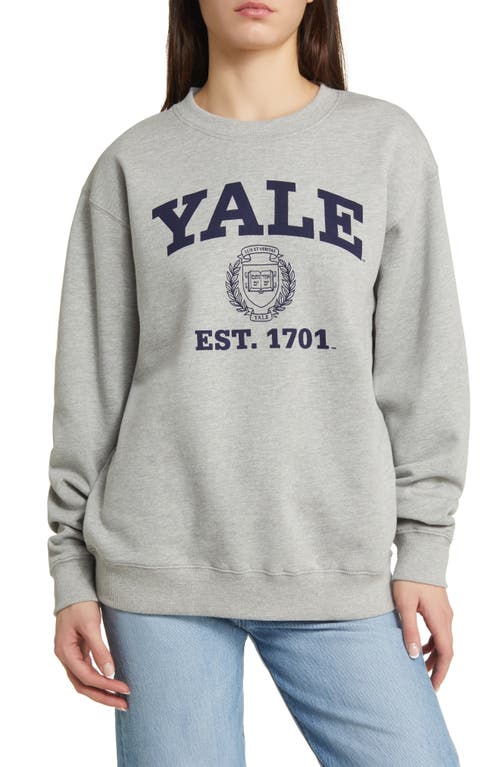 Yale Graphic Sweatshirt in Heather Grey