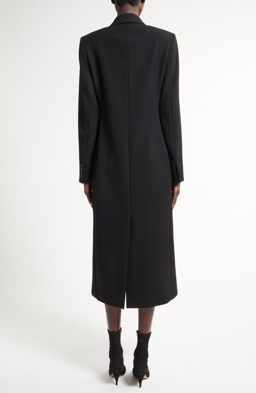 Shop The Row Woody Double Breasted Wool Twill Coat In Black