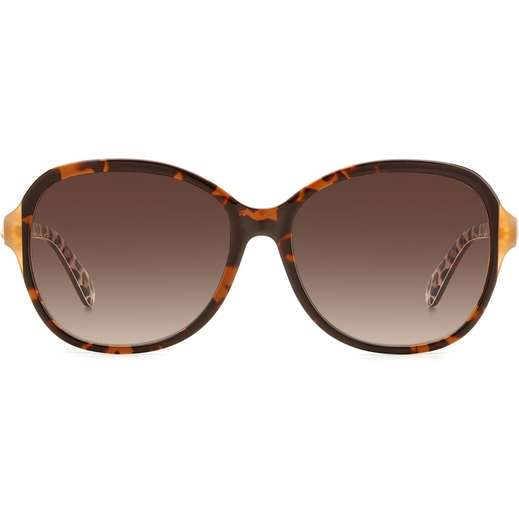 Kate Spade New York 59mm Tamera Round Sunglasses In Brown
