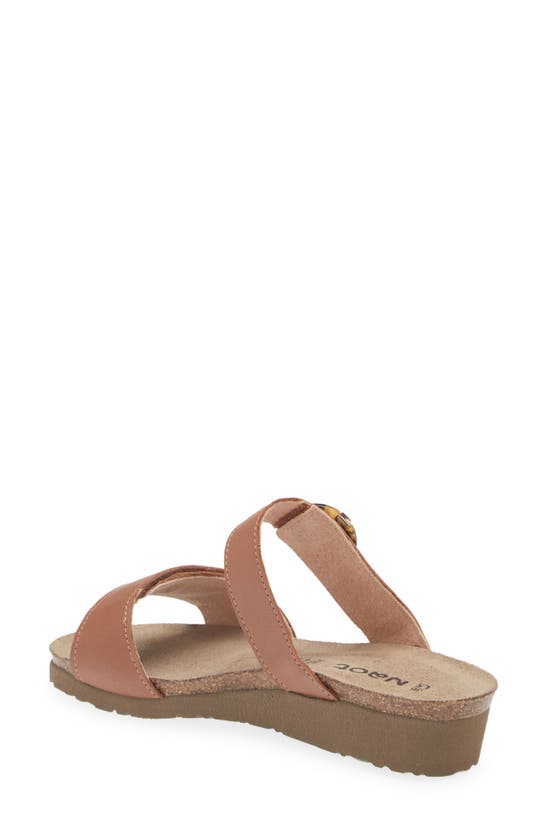 Naot Anabel Wedge In Caramel Leather