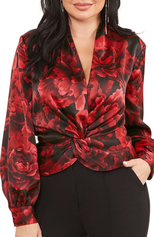 Marciano Daphne Long Sleeve Blouse in Passion Flower Print