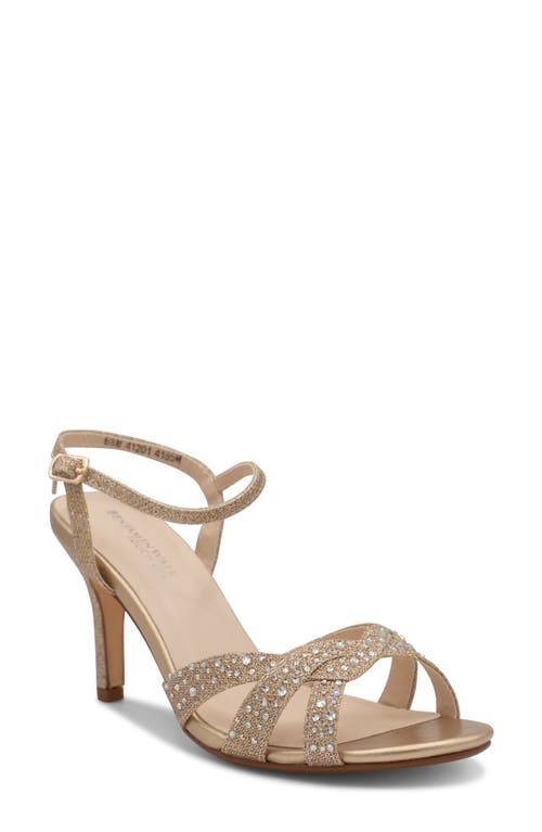 Shop Touch Ups Dulce Shimmer Rhinestone Sandal In Champagne