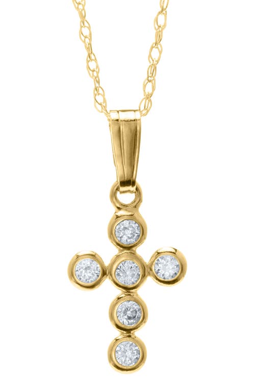 Mignonette Gold Cross Pendant Necklace at Nordstrom