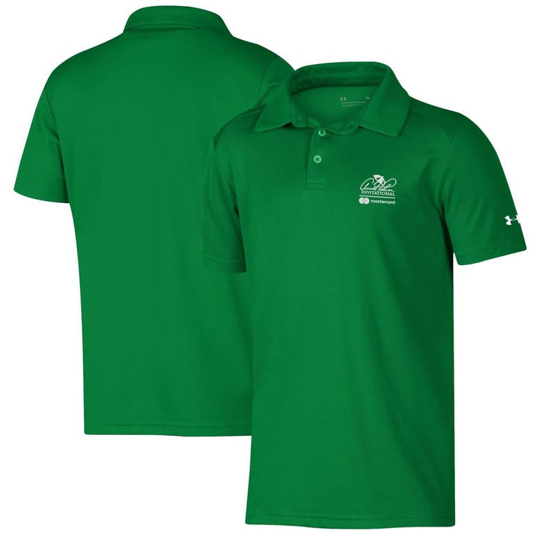 Under Armour Kids' Youth   Kelly Green Arnold Palmer Invitational Tech Mesh Polo