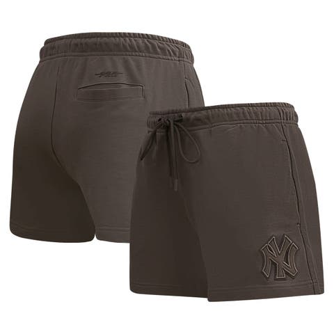 Women's Pro Standard Brown New York Yankees Neutral Fleece Shorts