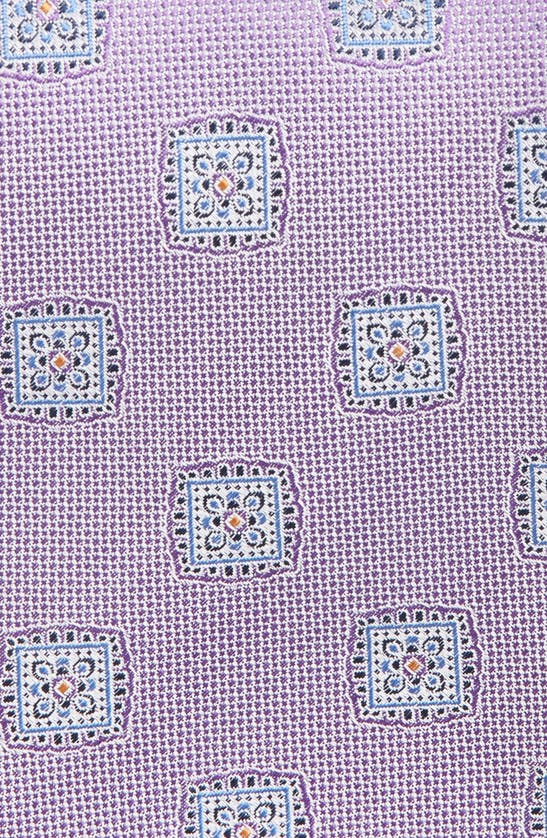 Shop Nordstrom Medallion Silk Tie In Purple