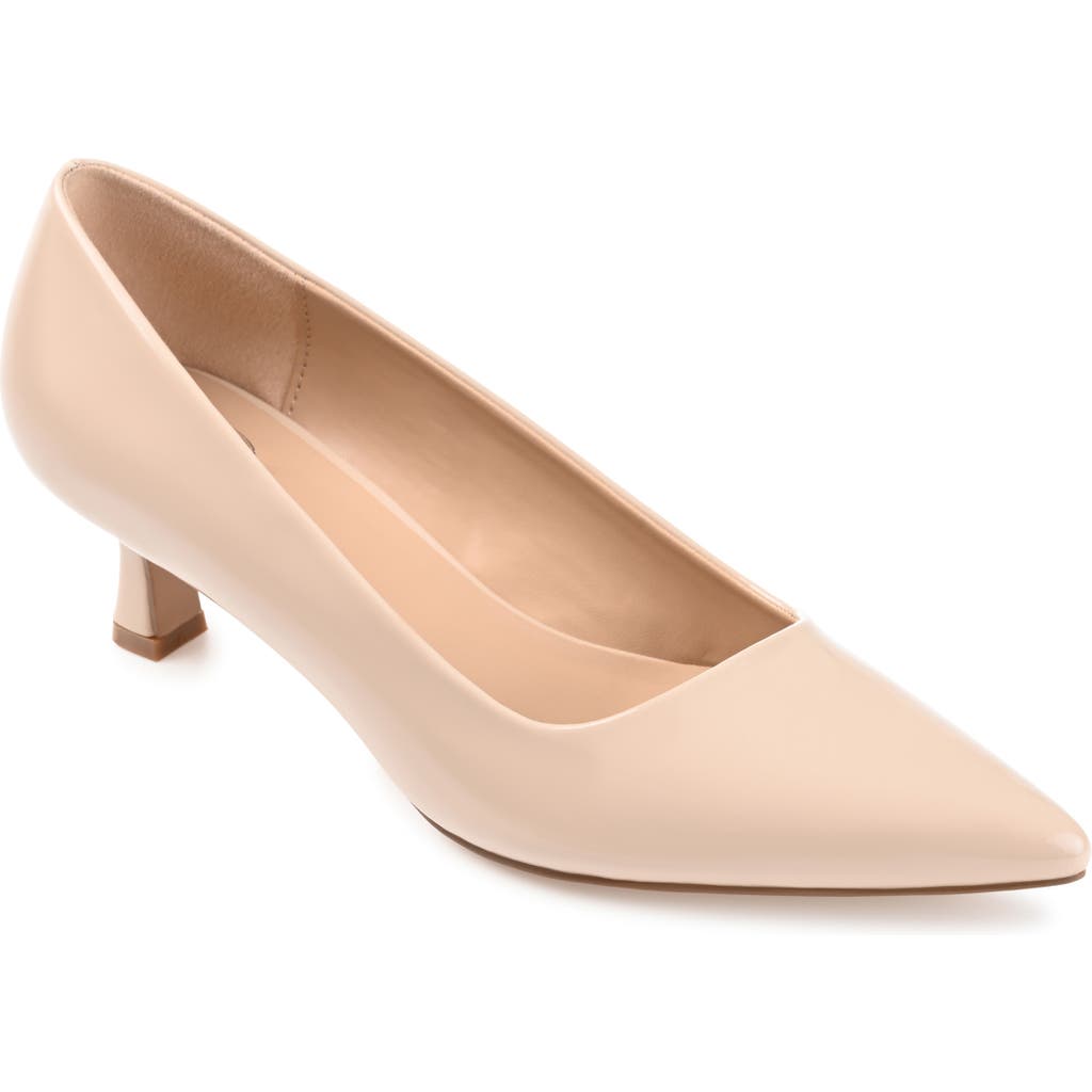 Shop Journee Collection Celica Pump In Patent/nude