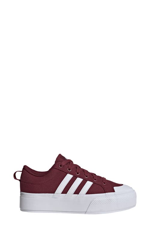 Shop Adidas Originals Adidas Bravado 2.0 Platform Skate Sneaker In Red/white/white