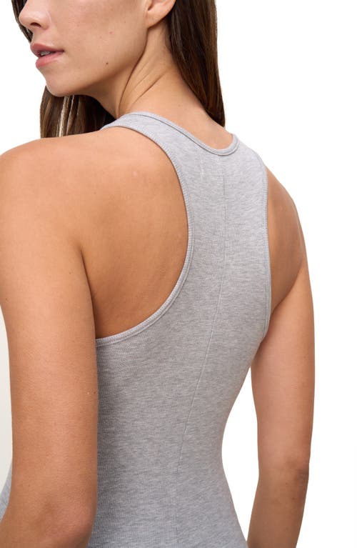 The Standard Stitch The Racerback Midi Dress In Heather Grey