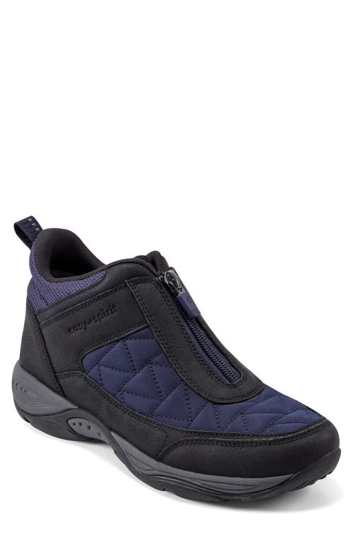 Easy Spirit Erling Water Resistant Zip Sneaker In Dark Blue