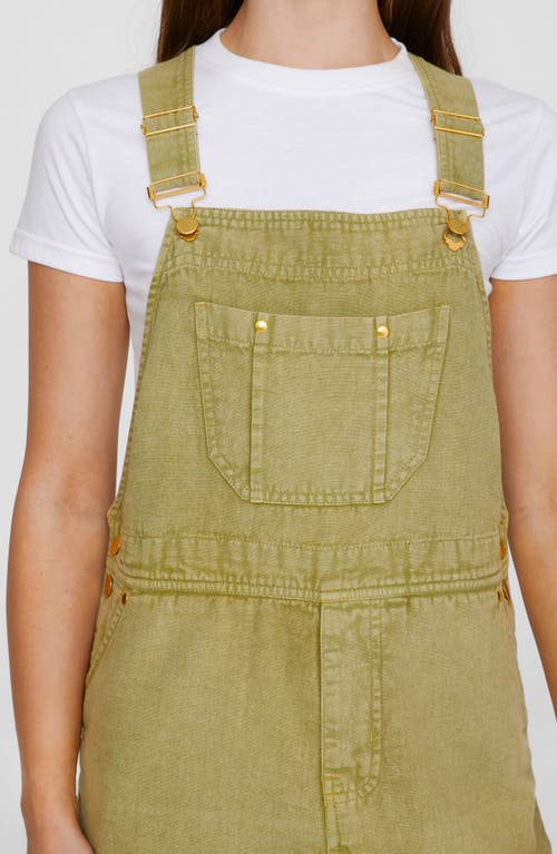 Nasty Gal Denim Overall Maxi Dress In Khaki