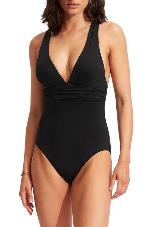Black Underwire Swimsuit Set F cup Sustainable