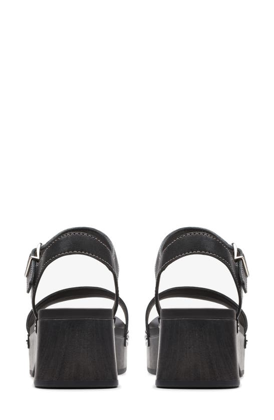 Shop Clarks Sivanne Bay Ankle Strap Platform Sandal In Black Interest