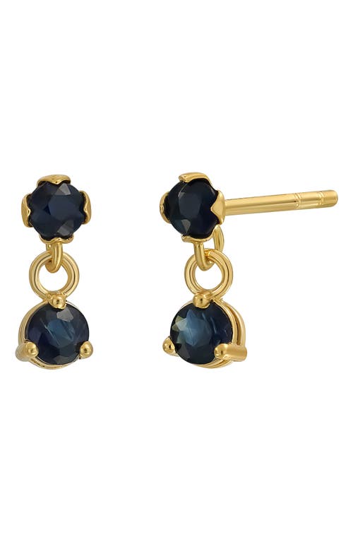 Shop Bony Levy El Mar Gemstone Drop Earrings In 18k Yellow Gold Sapphire