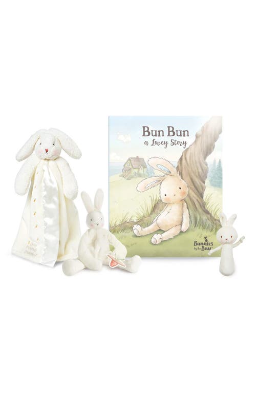 Bunnies by the Bay Bun Bun Lovey Gift Set in White 