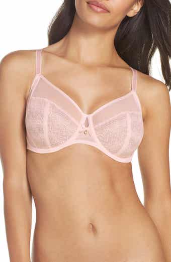 Chantelle True Lace Full Cup Covering Underwire Bra- Navy (Style: 11M10)