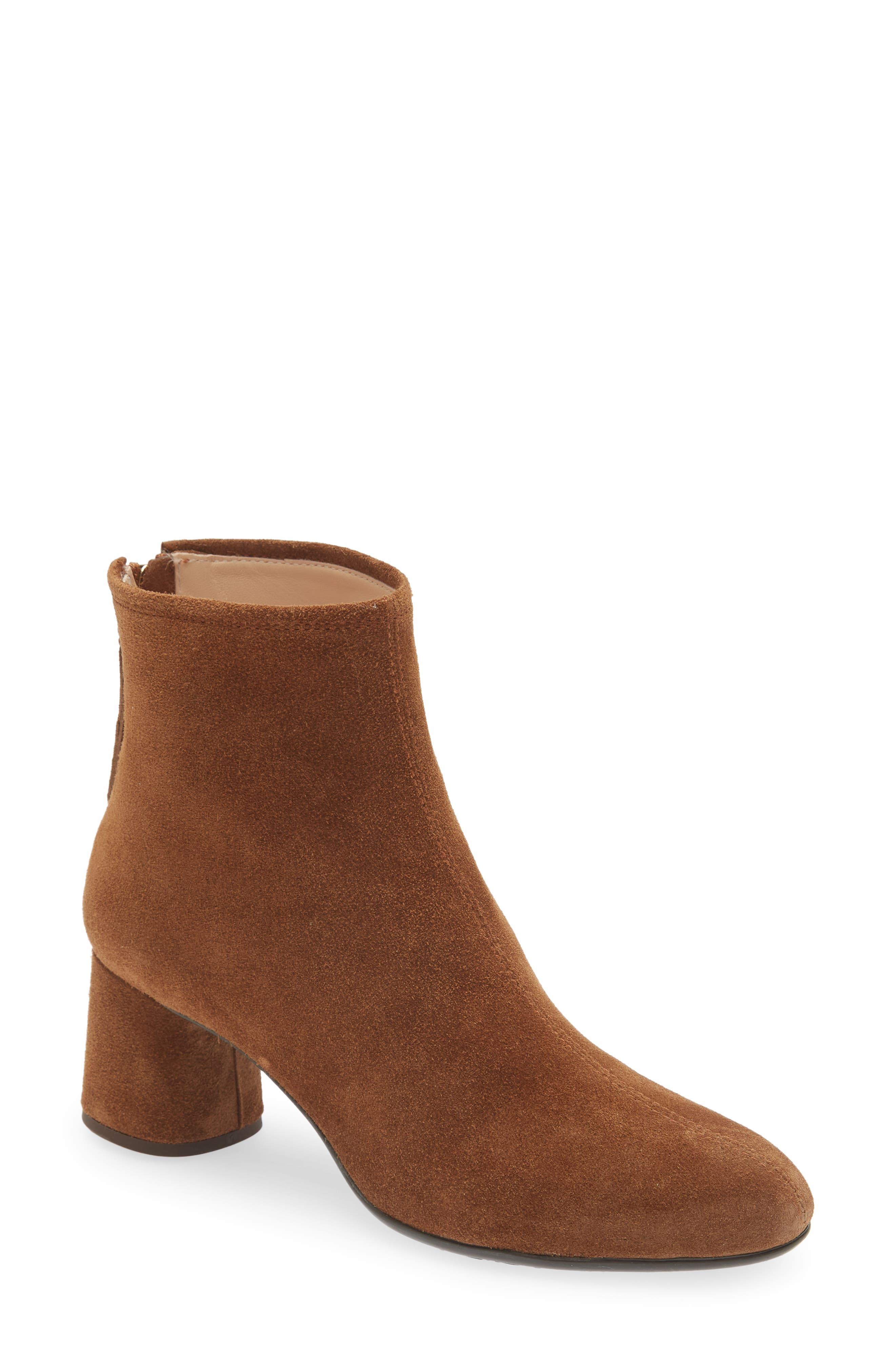 women's short brown booties