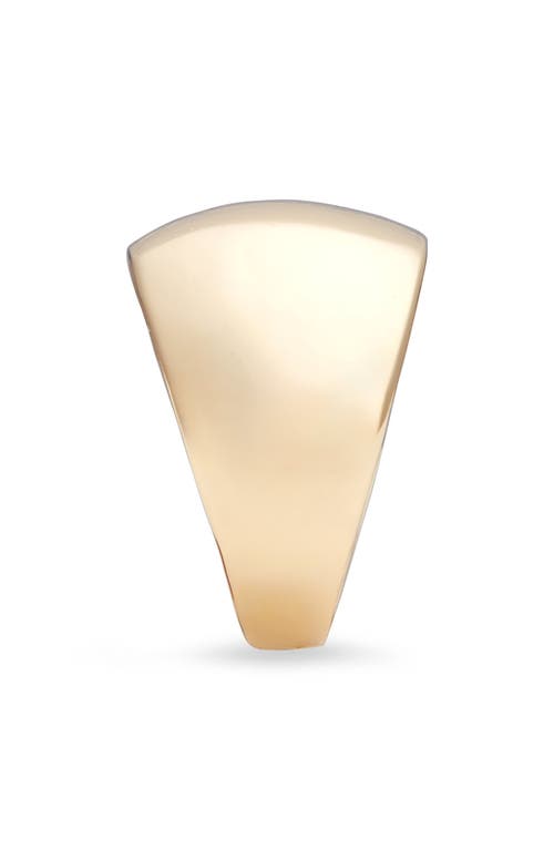 Shop Nordstrom Wide Polished Signet Ring In Gold