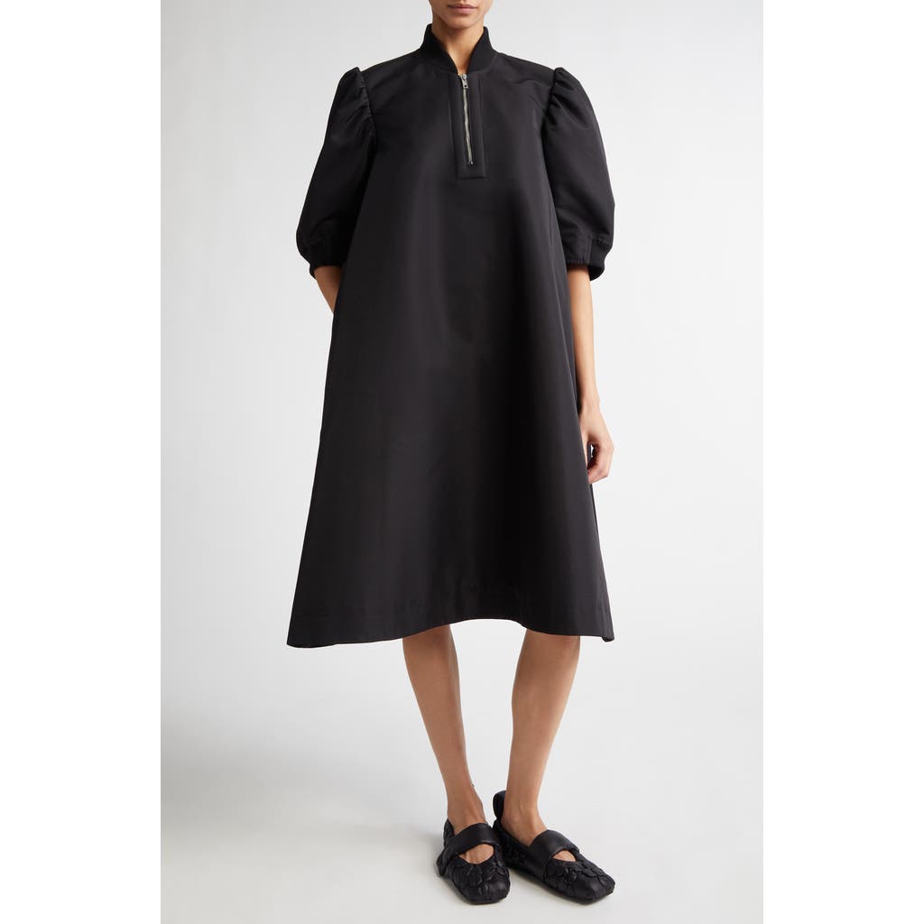 MELITTA BAUMEISTER Midi Bomber Dress in Black