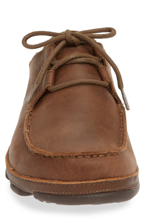 Shop Olukai 'ohana Li Ili Moc Toe Derby In Tan/mustang Leather