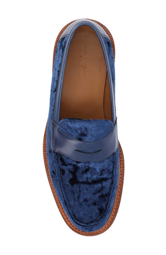 Shop Taft The Fitz Penny Loafer In Deep Azure
