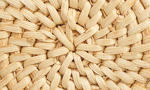 Ettika Raffia Drop Earrings In Light Brown/gold