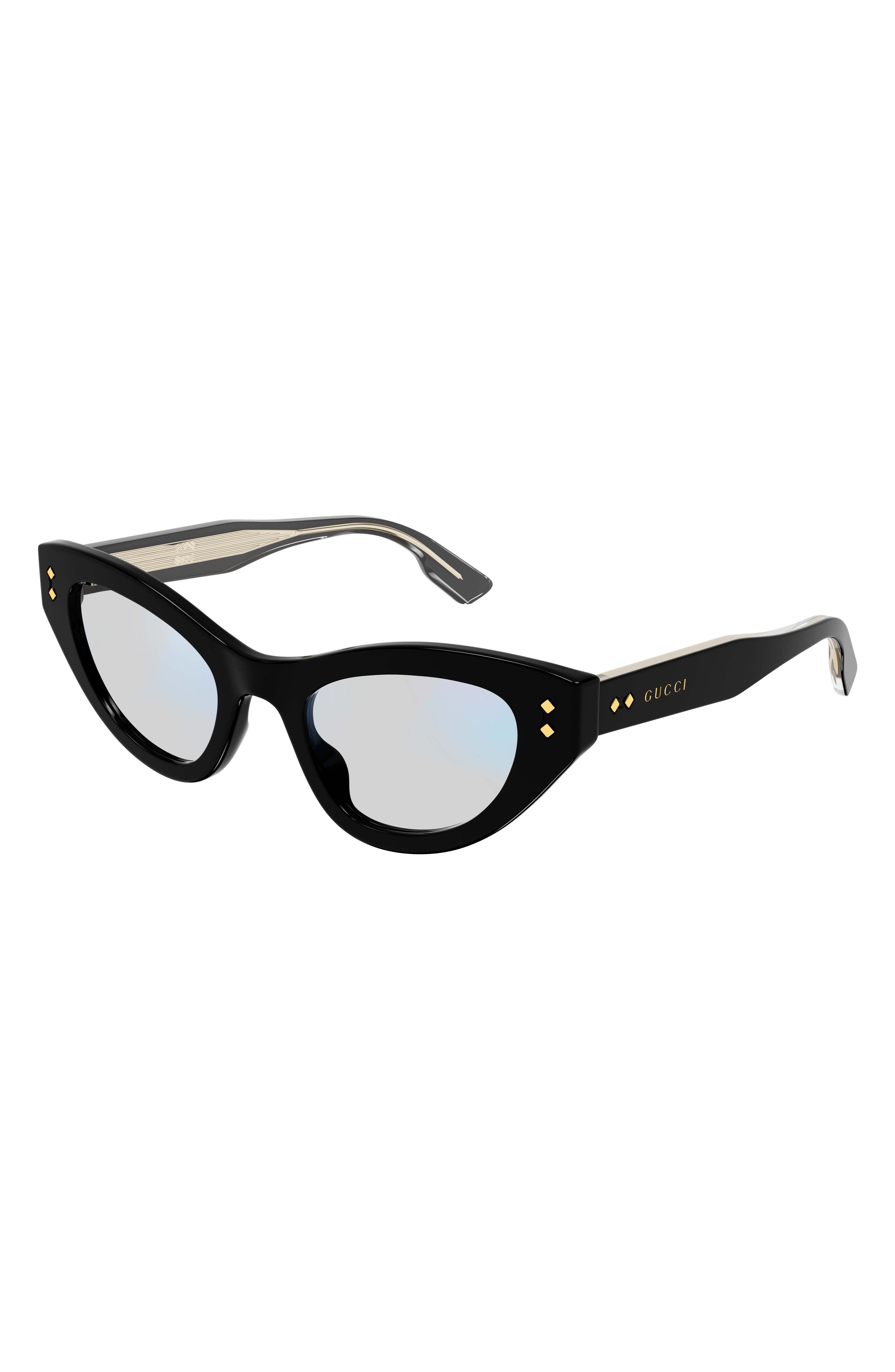 gucci 49mm round sunglasses