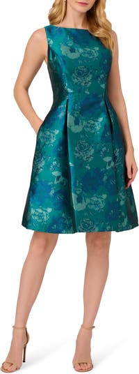 Floral Jacquard Dress - The Loop