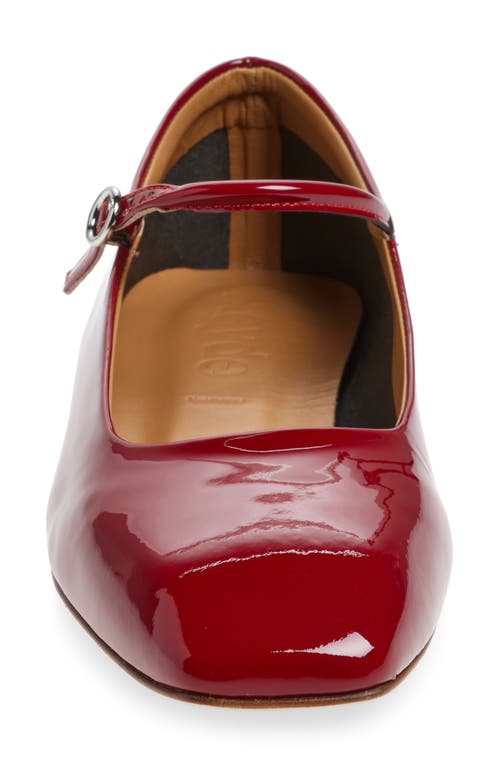 Shop Aeyde Uma Mary Jane Ballet Flat In Cranberry