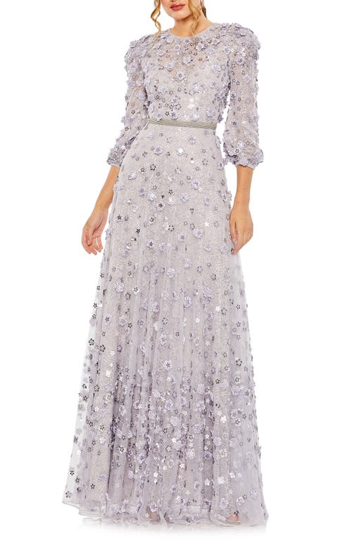 Mac Duggal Floral Lace Gown at Nordstrom,