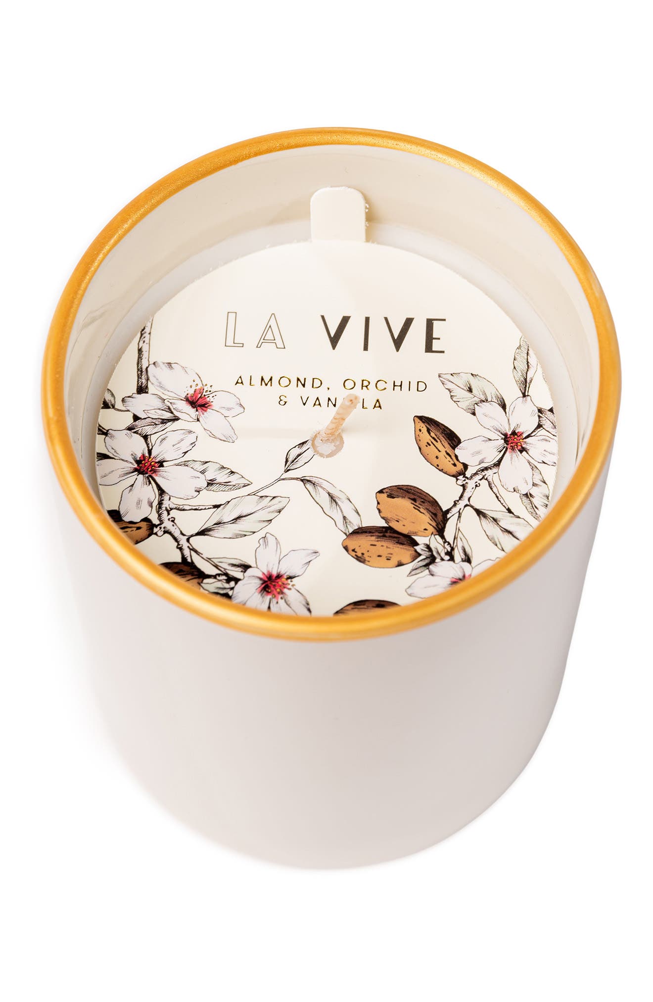 L'or De Seraphine La Vive Medium Candle In Cream
