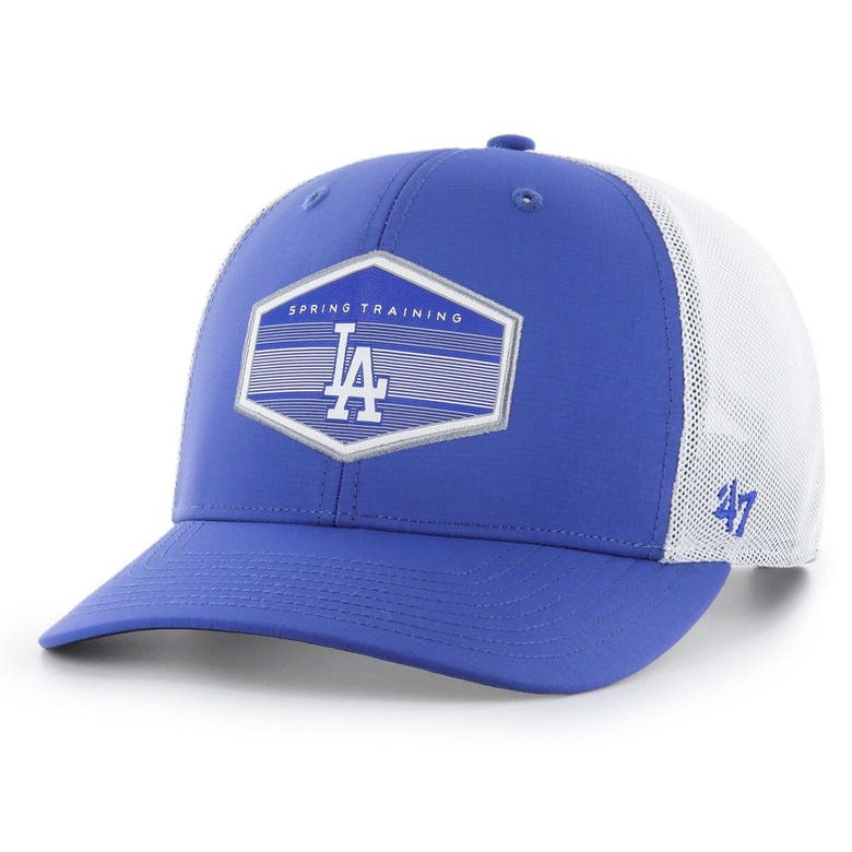 47 ' Royal/white Los Angeles Dodgers Spring Training Burgess Trucker