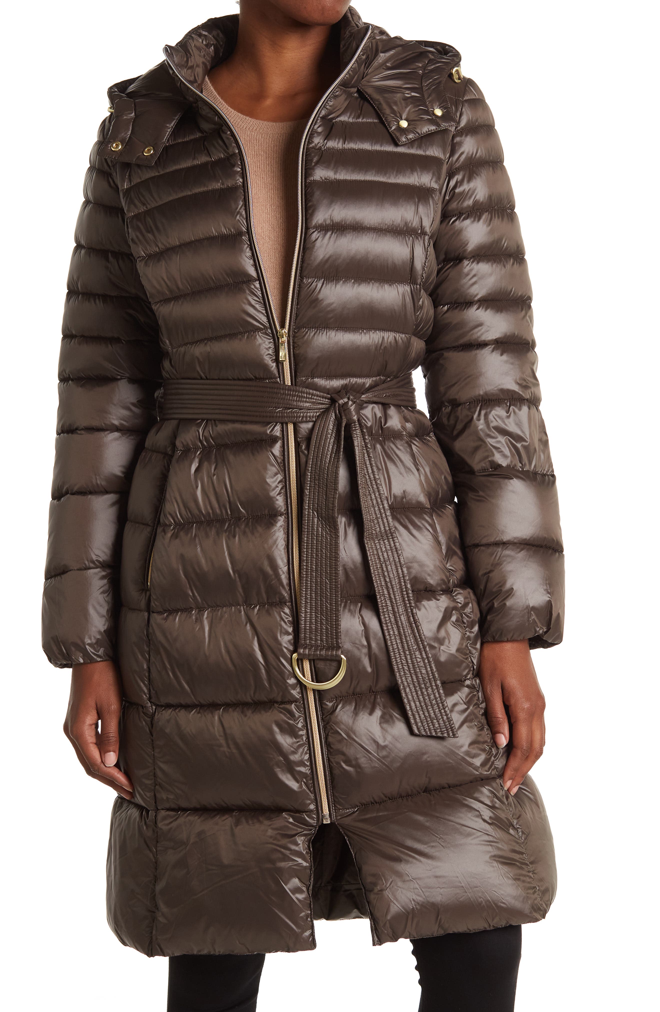 cole haan signature hooded down puffer coat