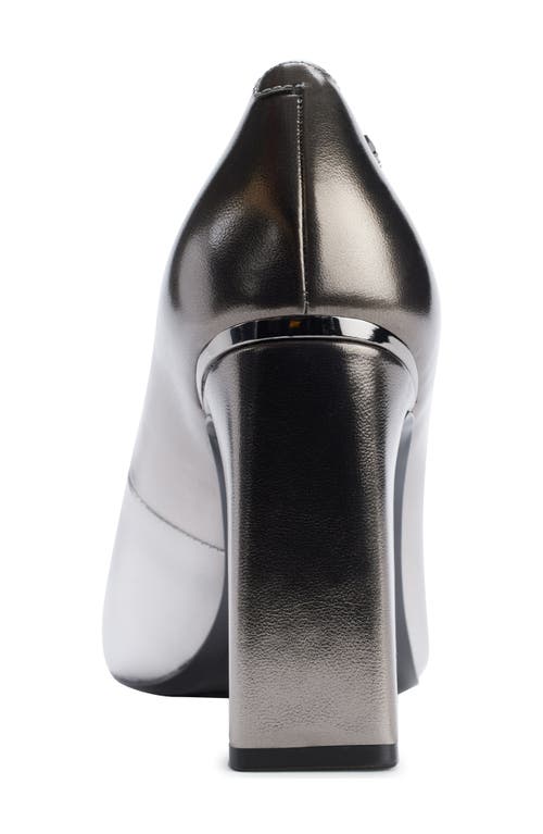 Dkny Spruce Pointed Toe Mary Jane Pump In Pwtr/slver