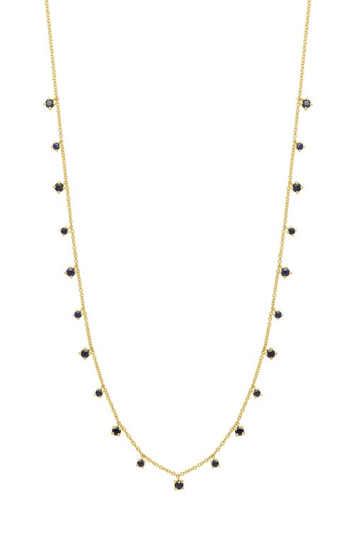 Bony Levy El Mar Station Necklace in 18K Yellow Gold - Sapphire at Nordstrom