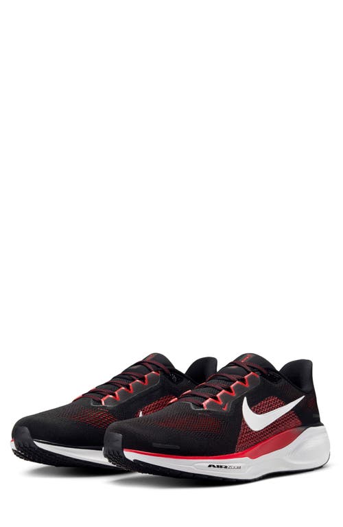 Shop Nike Air Zoom Pegasus 41 Running Shoe In Black/fire Red/white