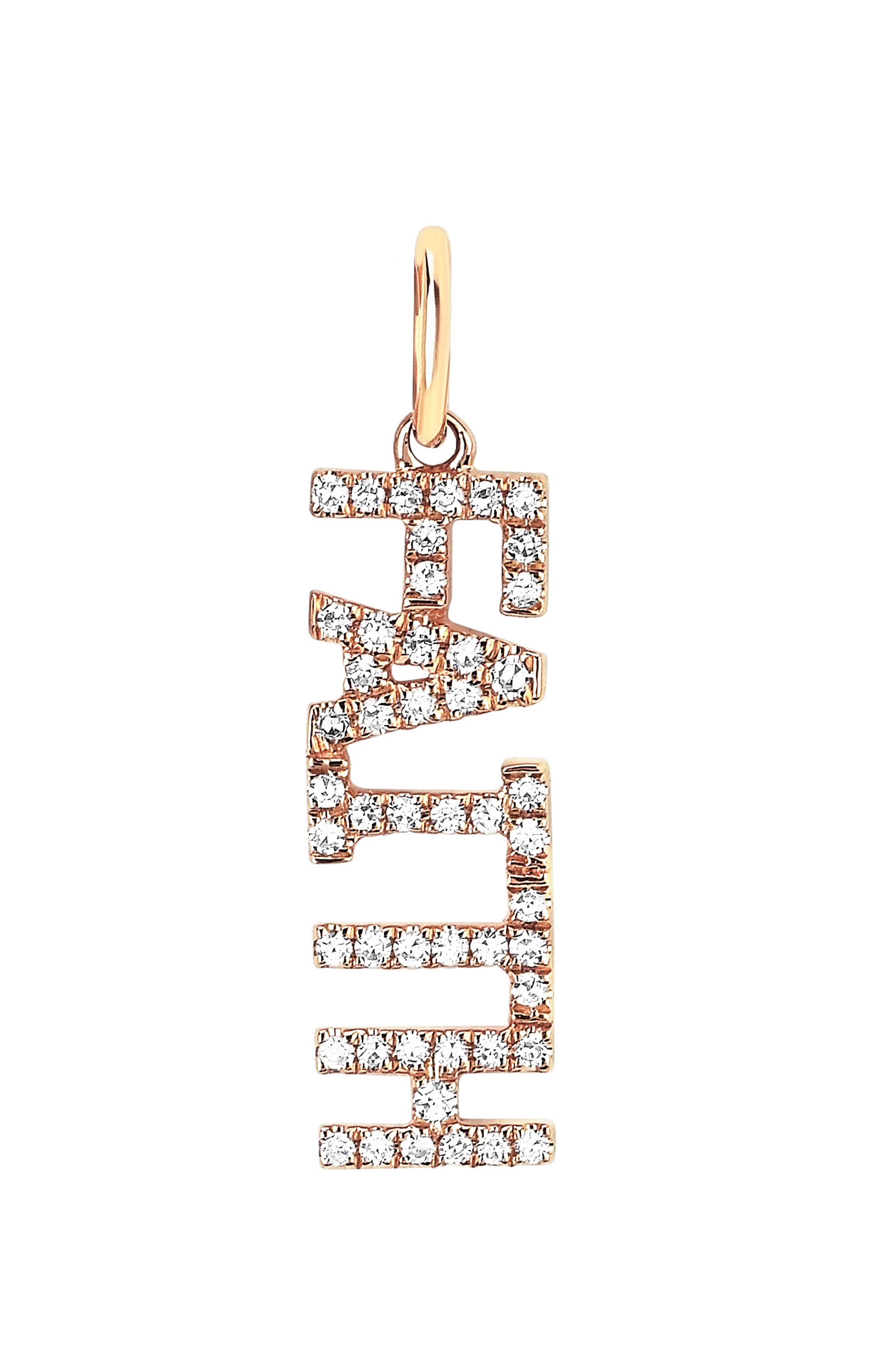 Ef Collection Diamond Faith Pendant Charm Nordstrom