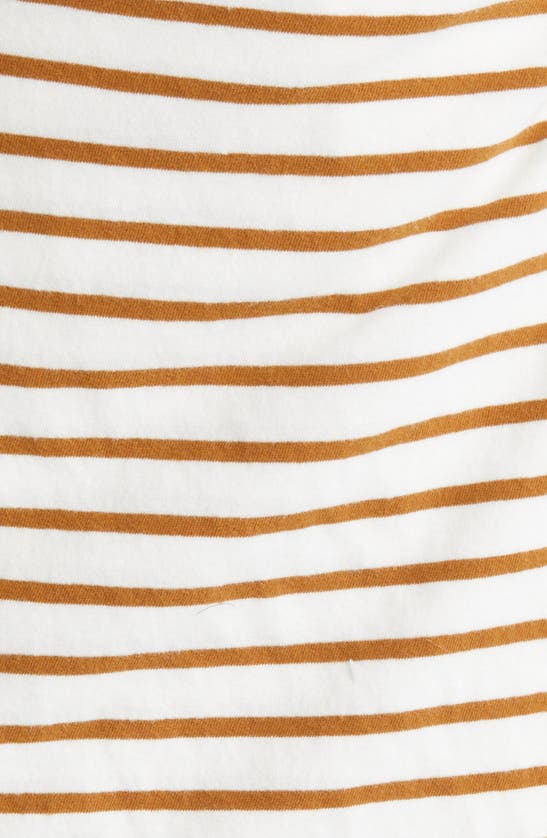 Shop Rails Edie Stripe Tie Waist T-shirt Dress In Carmel Stripe