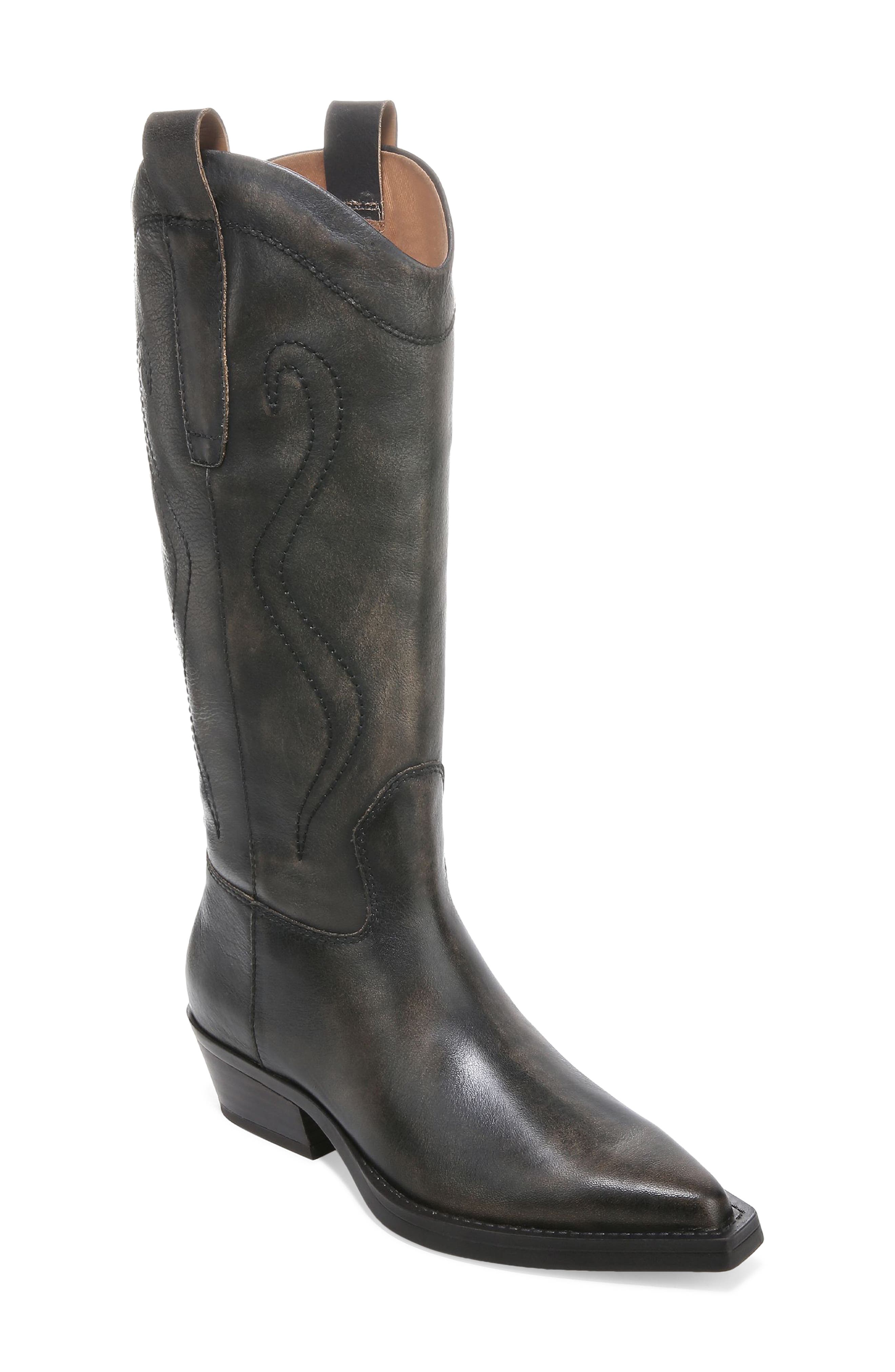 black cowboy boots for women