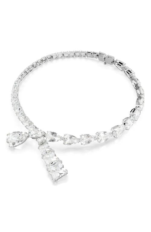 Shop Swarovski Matrix Collar Necklace In Silver/white