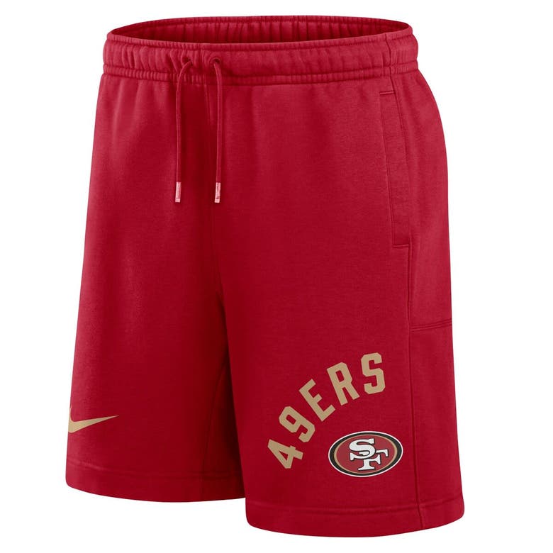 Shop Nike Scarlet San Francisco 49ers Arched Kicker Shorts