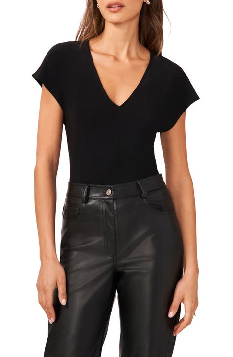 halogen v neck top