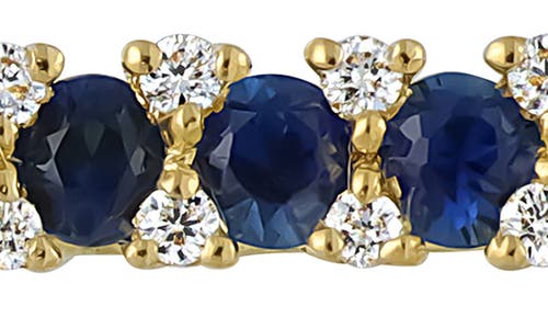 Shop Bony Levy El Mar Sapphire & Diamond Stud Earrings In Deep Blue/18k Yellow Gold