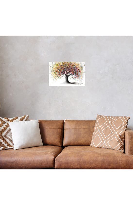 Icanvas Rainbow Soul Tree By Ashvin Harrison Canvas Wall Art In White-multi
