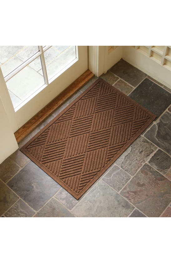 Bungalow Flooring Waterhog Diamonds Floor Mat In Dark Brown